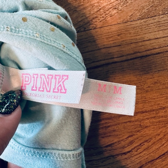 Victorias Secret PINK Light Blue Bandeau Top. Size Medium - Picture 6 of 7